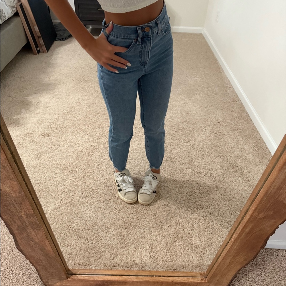 Express Blue Straight Leg Jeans